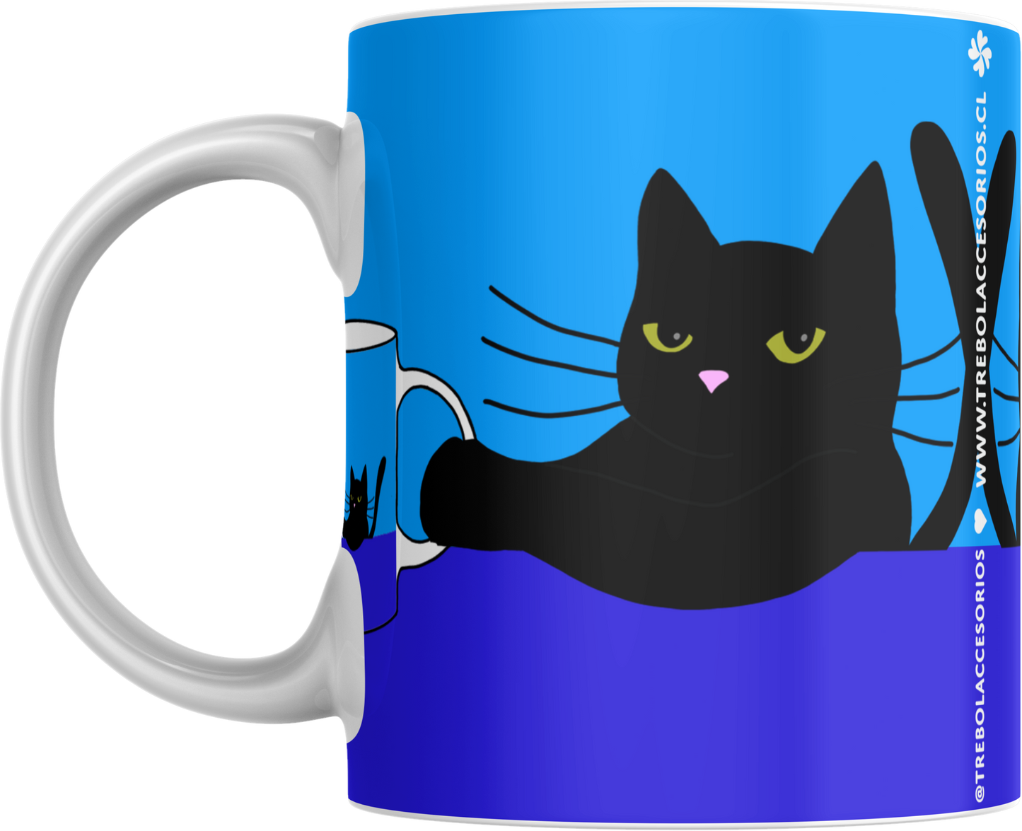 Mug Gatocentrico Azul