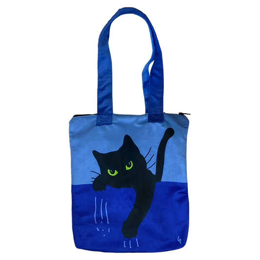 Totebag Michi Rasguño Azul