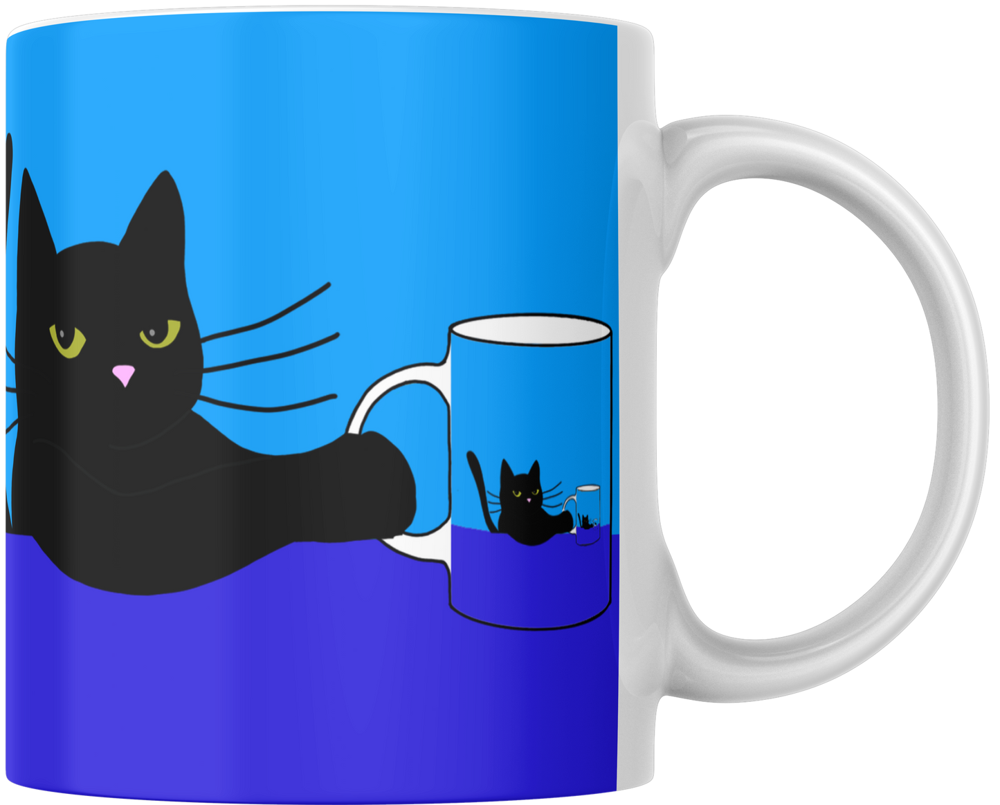 Mug Gatocentrico Azul