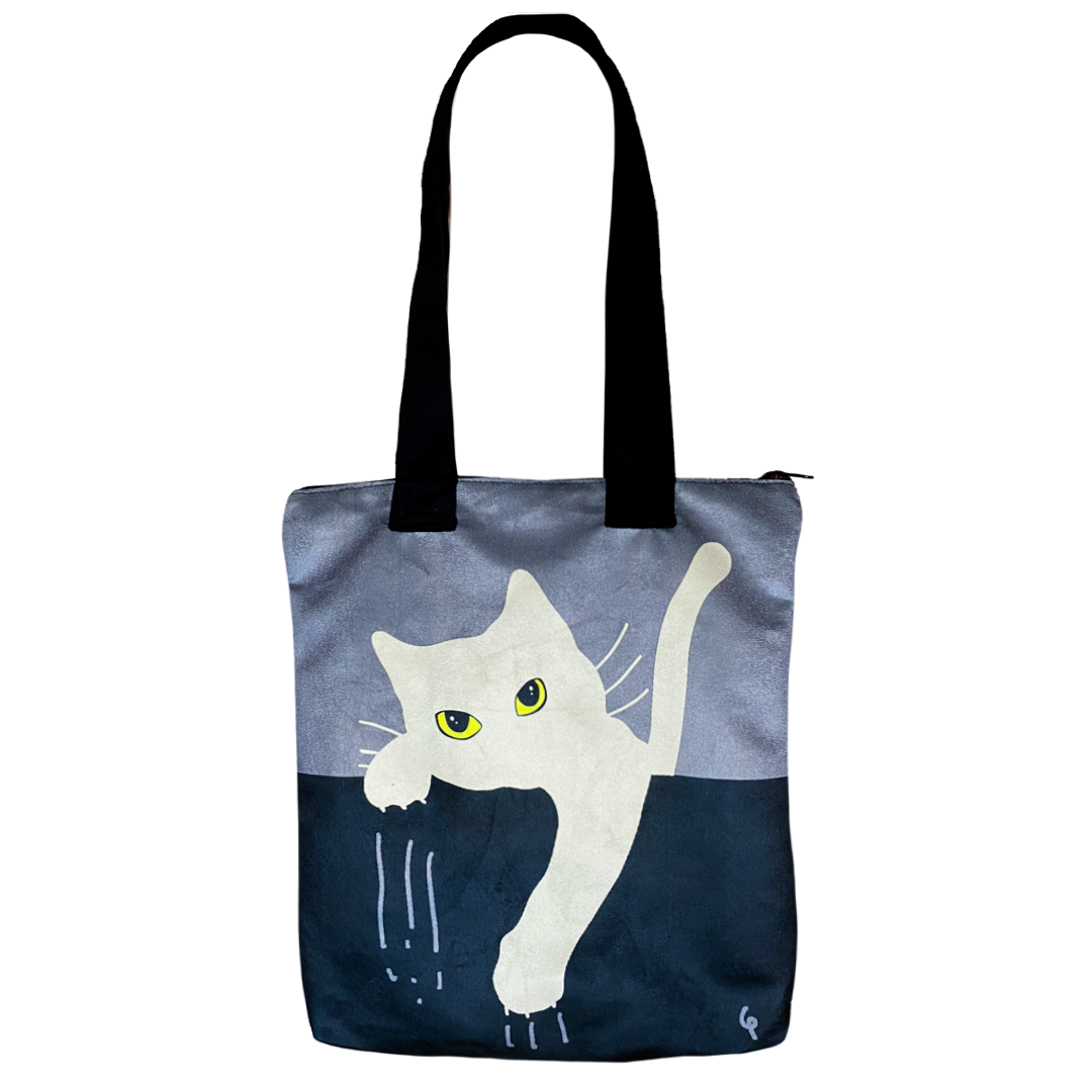 Totebag Michi Rasguño Negro