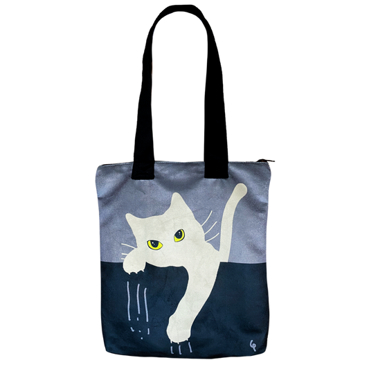 Totebag Michi Rasguño Negro