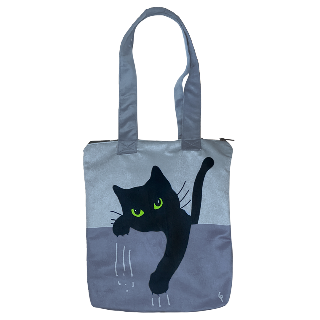 Totebag Michi Rasguño Gris plata