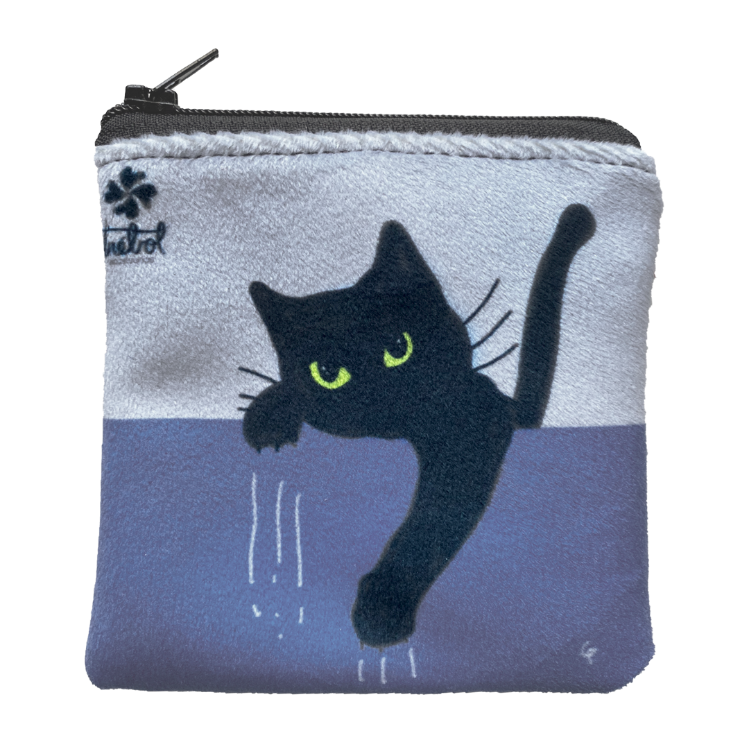 Monedero Cat Pop Gris