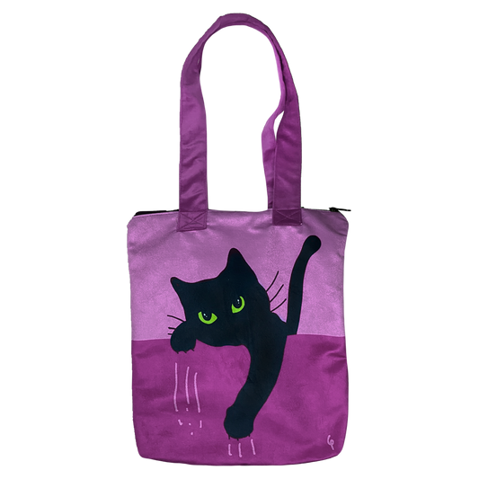 Totebag Michi Rasguño Morado