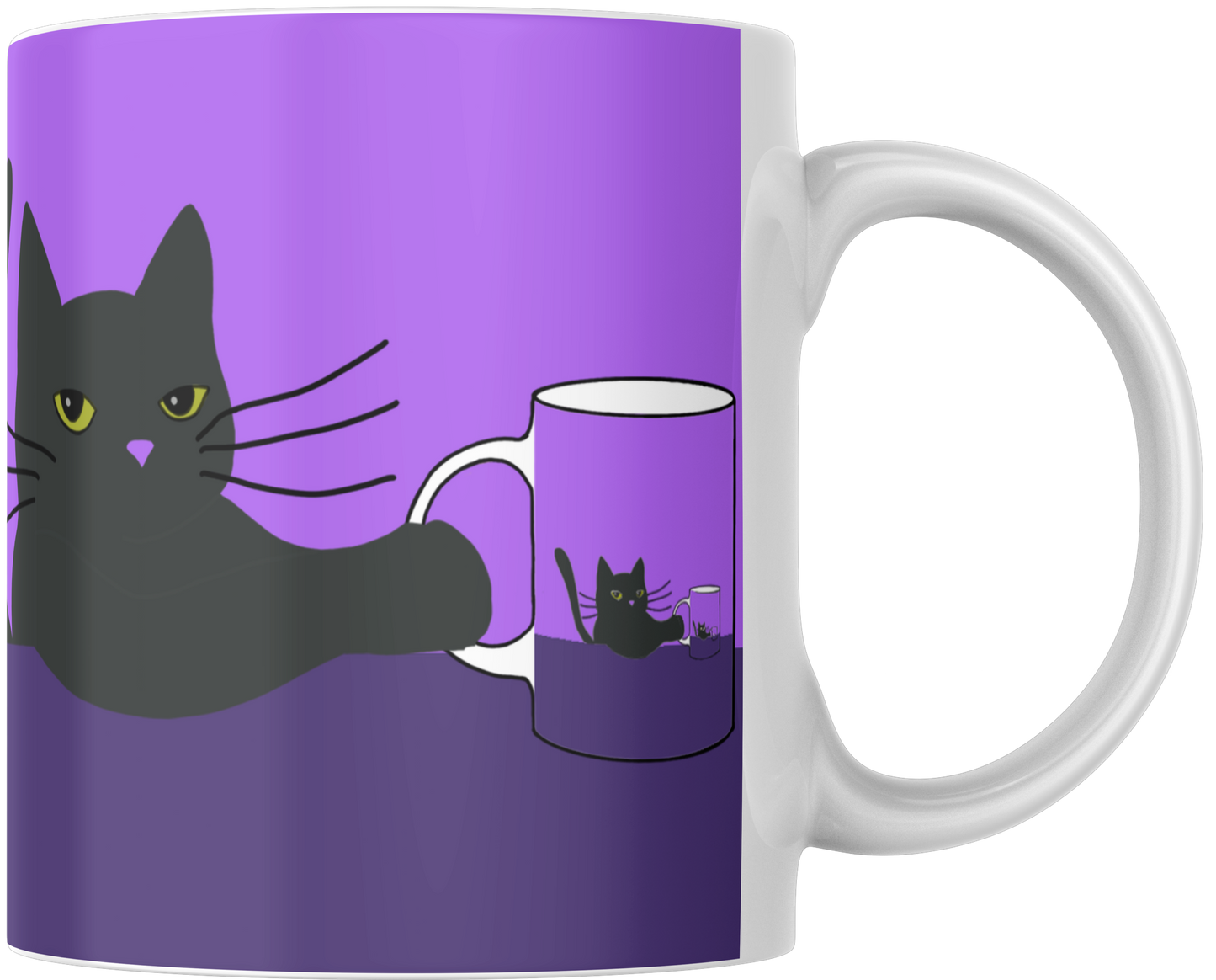 Mug Gatocentrico Morado