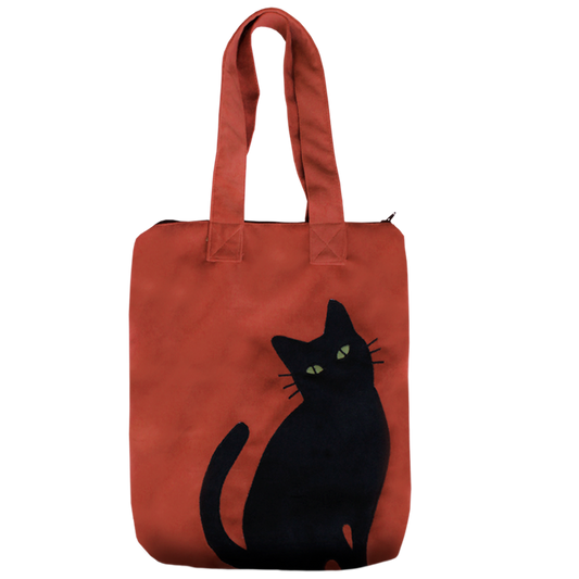 Totebag Gatito Amor Naranja