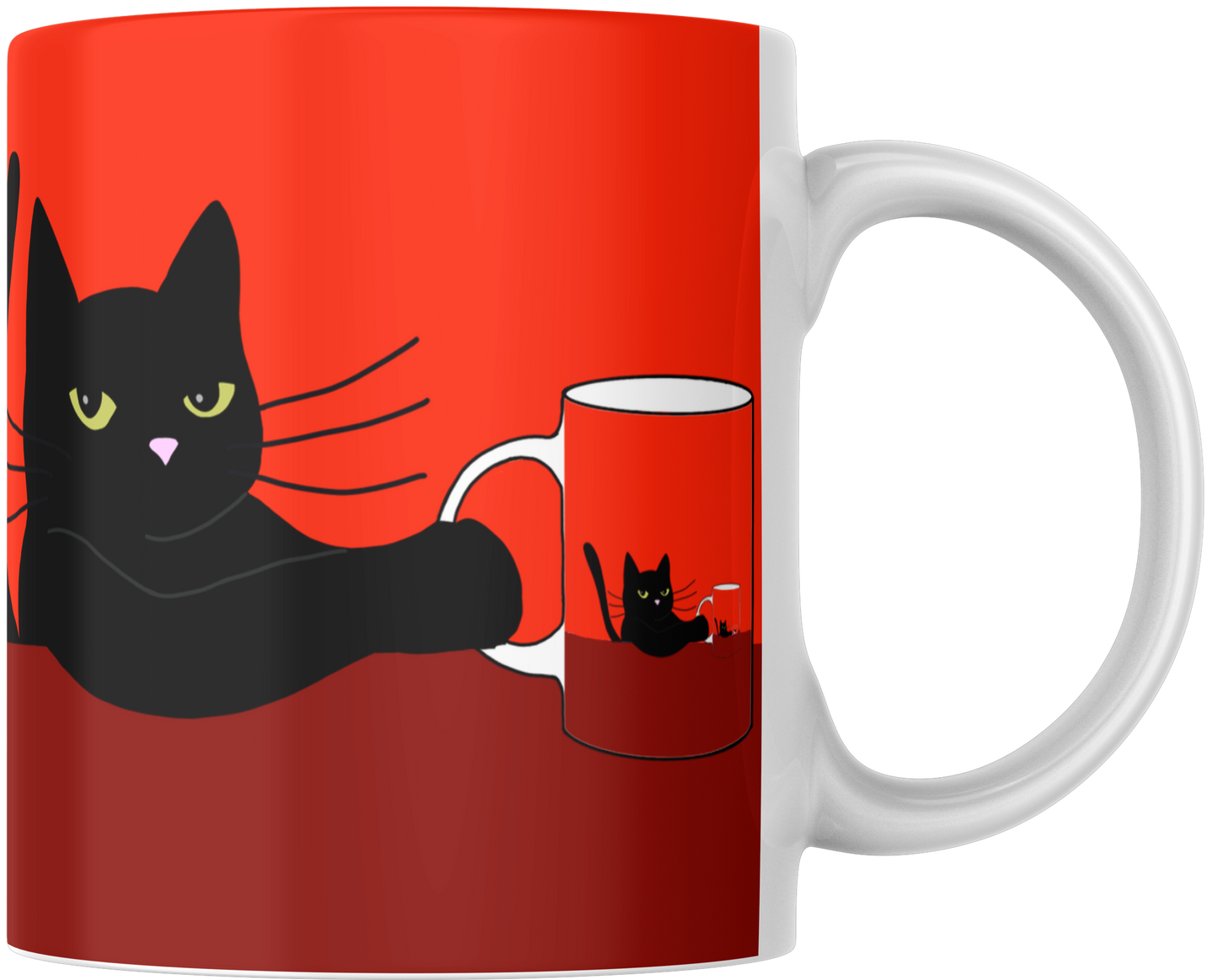 Mug Gatocentrico Rojo