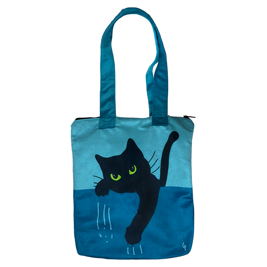 Totebag Michi Rasguño turquesa