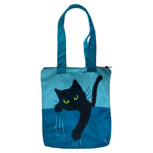 Totebag Michi Rasguño turquesa